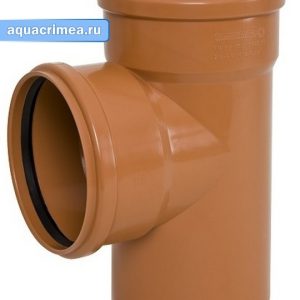Тройник наружная канализация  110х100/45° "Вентар"
