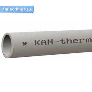 Труба «KAN-therm» PP 20 мм PN20 полипропиленовая СЕРАЯ PPR
