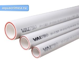 Труба из полипропилена PP-FIBER диаметром 32*4,5 мм армированная стекловолокном (белая)