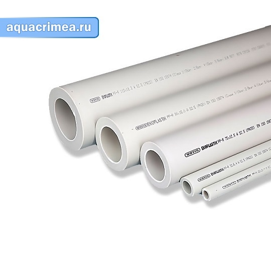 Труба d 63 х 10,5 PN20 Wavin Ecoplastic СЕРАЯ PPR
