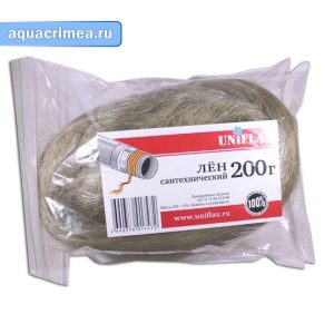 Лён «UNIFLAX» 200 г сантехнический (пакет)
