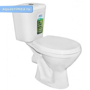 Унитаз-компакт ПРО Santeri (прям.выпуск, 1 реж.,крышка ПП, ниж.подкл.) Ш360*В696*Г627