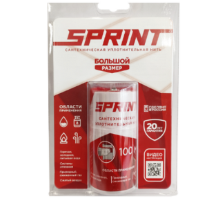 Уплотнительная нить Sprint 100м бокс СантехмастерГель