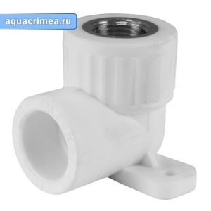 Колено настенное «Valfex» ВР 25х1/2" (60/15) белый