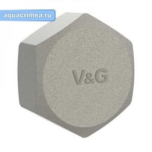 Заглушка V&G «VALOGIN» ВР 1 1/4" никель