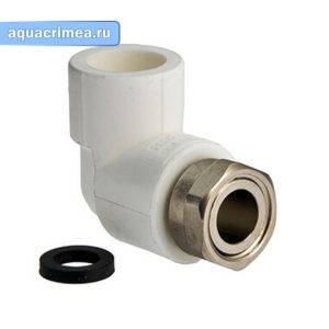 Угол «VALTEC» 25х3/4" с накидной гайкой (10) VTp.758.0.02505