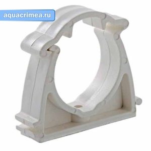 Пластиковый кронштейн PPR «Valtec» 40 мм c фиксатором БЕЛЫЙ (VT.KP.F.040)