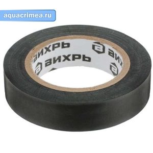 Изолента «ВИХРЬ» 20mх19mmх0,15mm чёрный