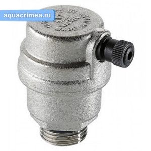 Воздухоотводчик автоматический  прямой 1/2'' выпуск боковой VALTEC  (VT.502.NH.04)