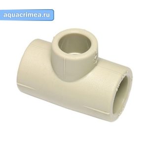 Тройник редукционный  20 x 16 x 20 Wavin Ecoplastic СЕРЫЙ PPR