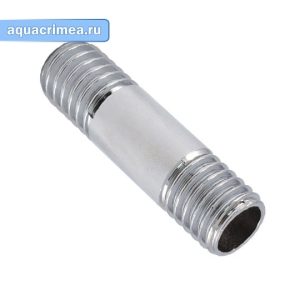 Удлинитель хром «AQUALINK» 1/2" 90 мм наружная резьба