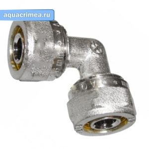 Угольник обжимной «AQUALINK» 16 мм