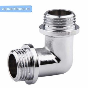 Уголок «AQUALINK» 1" никель наружная резьба