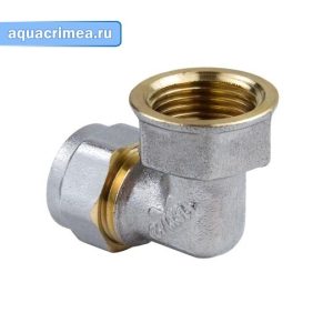 Колено (уголок) 16ммх1/2" для  м/пл труб ТСМ (300/10) внутренняя резьба